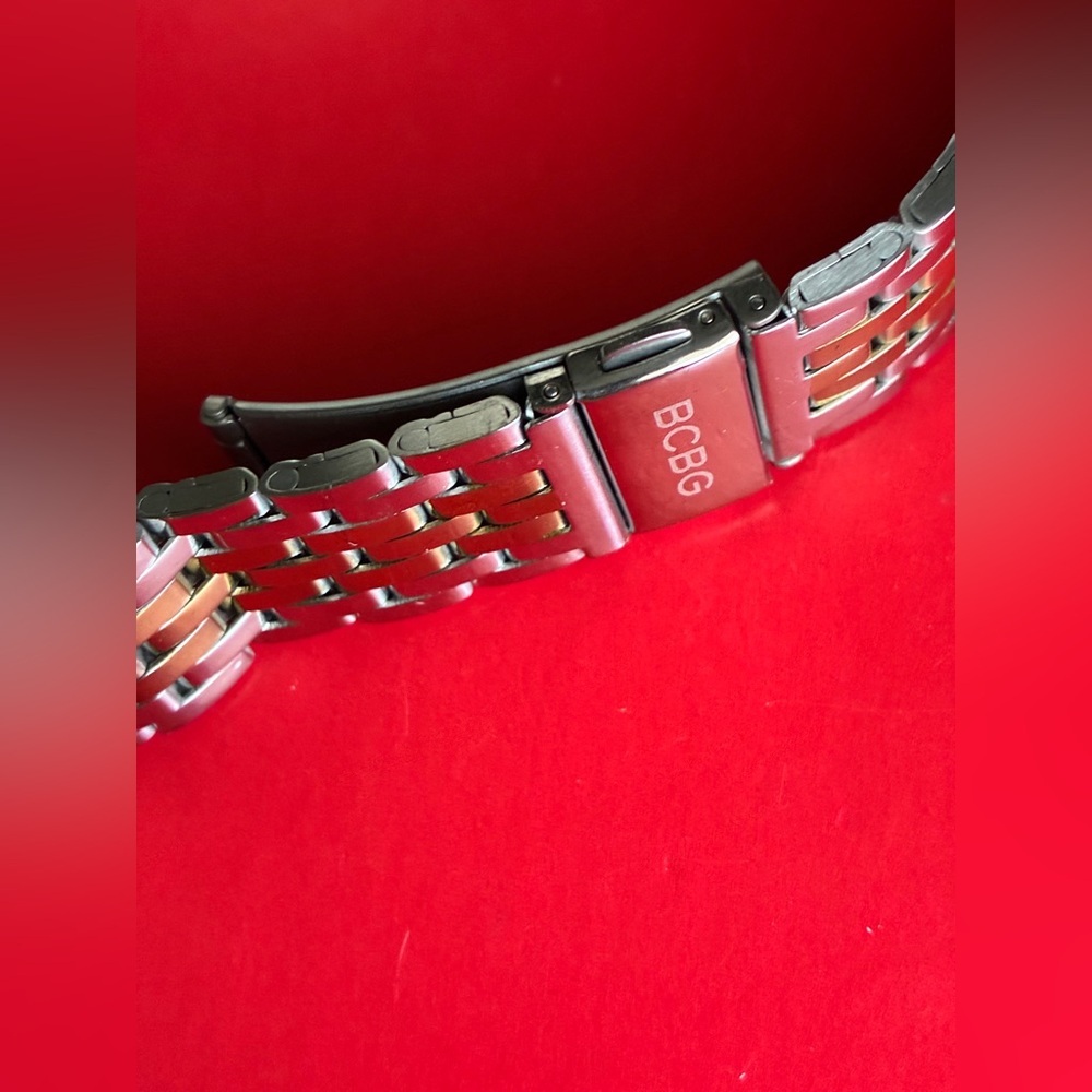 BCBG Two-Tone Metal Watch Band - Picture 9 of 12